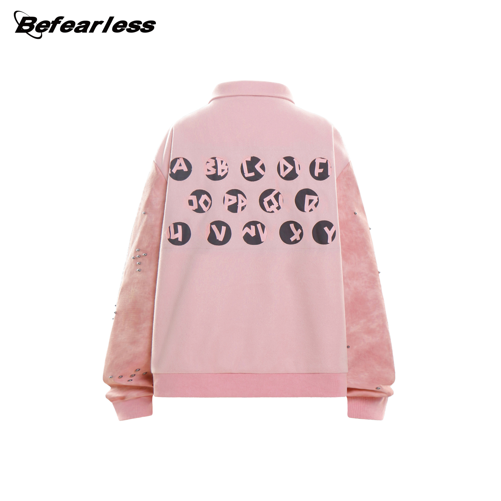 美式街头撞色刺绣棒球服男女秋冬潮牌夹棉加厚夹克情侣棉服外套