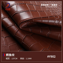 1.1mm鳄鱼纹石头纹pvc皮革面料 鞋材箱包钱包包装装饰革手袋皮料
