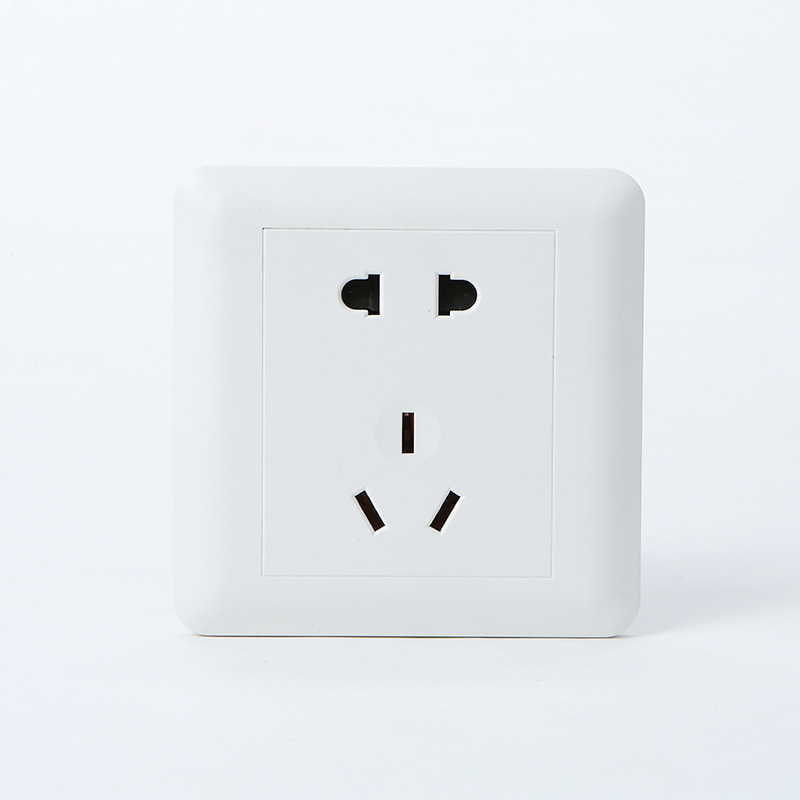 86 Concealed Five-Hole Socket Panel One-Opening Five-Hole 16A Switch Socket Multi-Specification Frosted Engineering Switch Socket