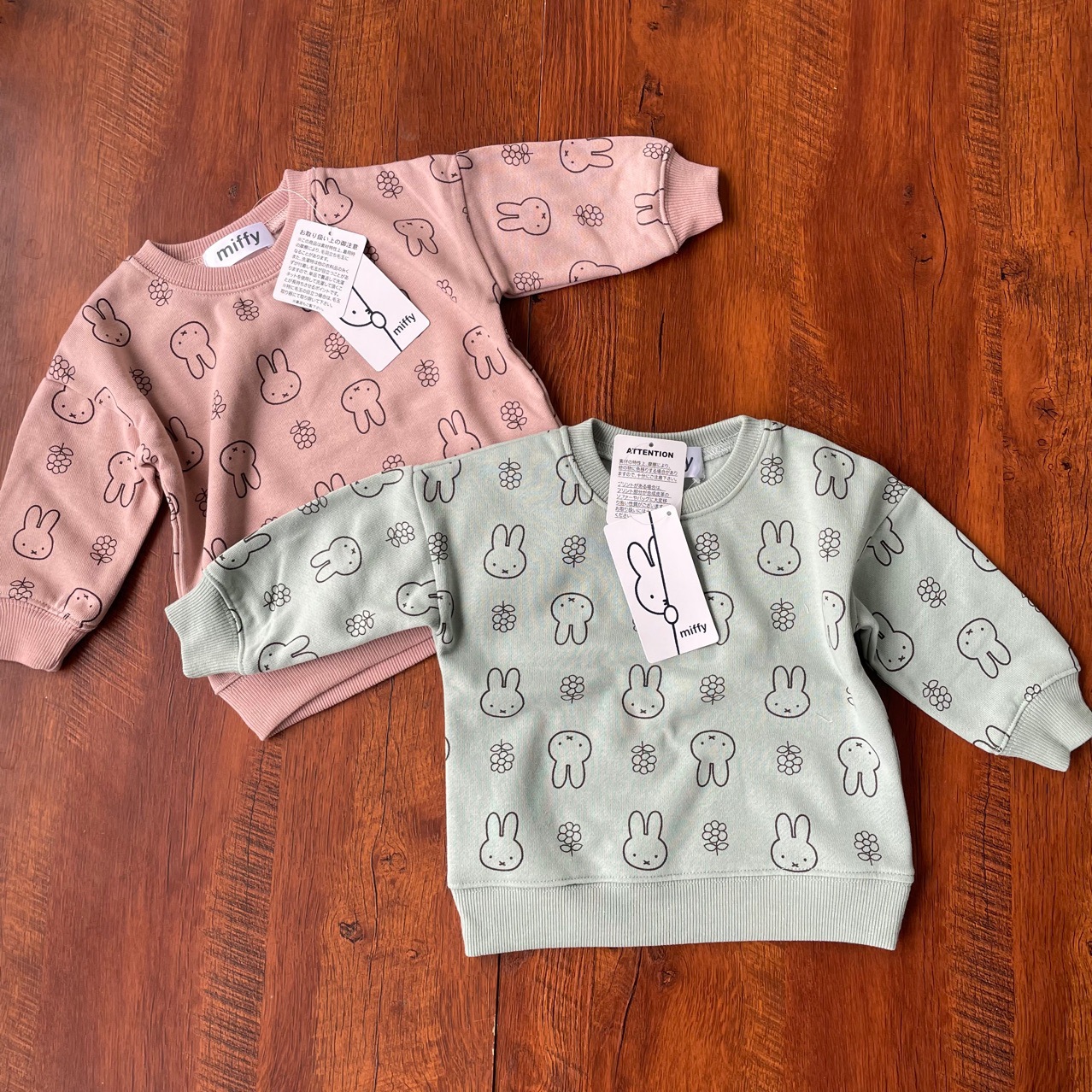 miffy童卫衣米菲日单圆领衫棉绒上衣打底衫米菲外贸尾单瑕疵