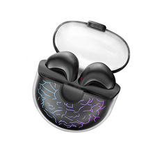 新款透明仓裂纹灯蓝牙耳机 双耳无线立体声耳机运动入耳迷你耳机