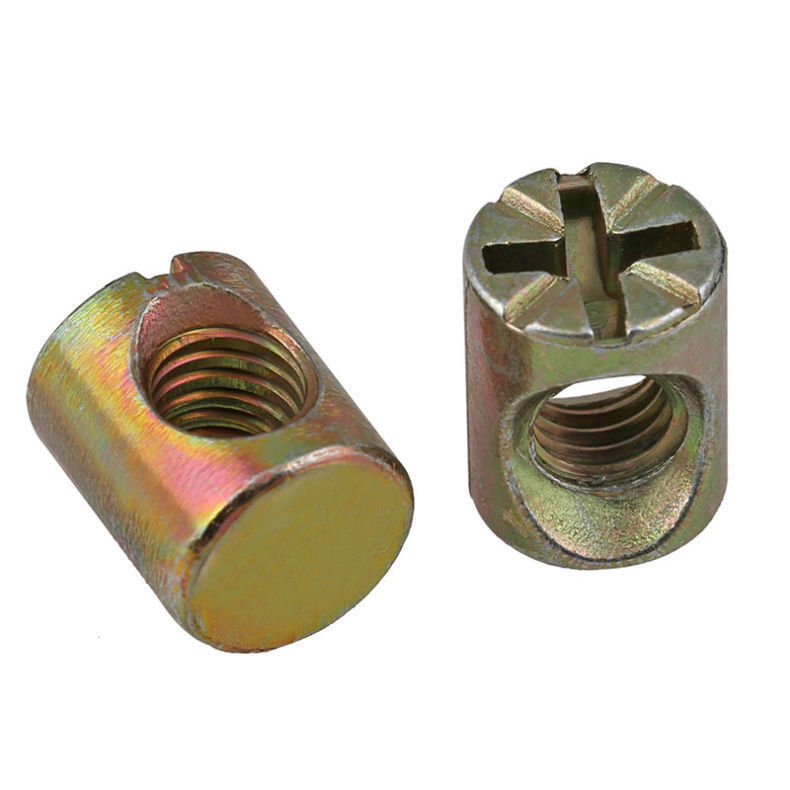 锤仔螺母 锤头螺帽 家具螺母 二合一连接件 元柱螺母 锤子螺母