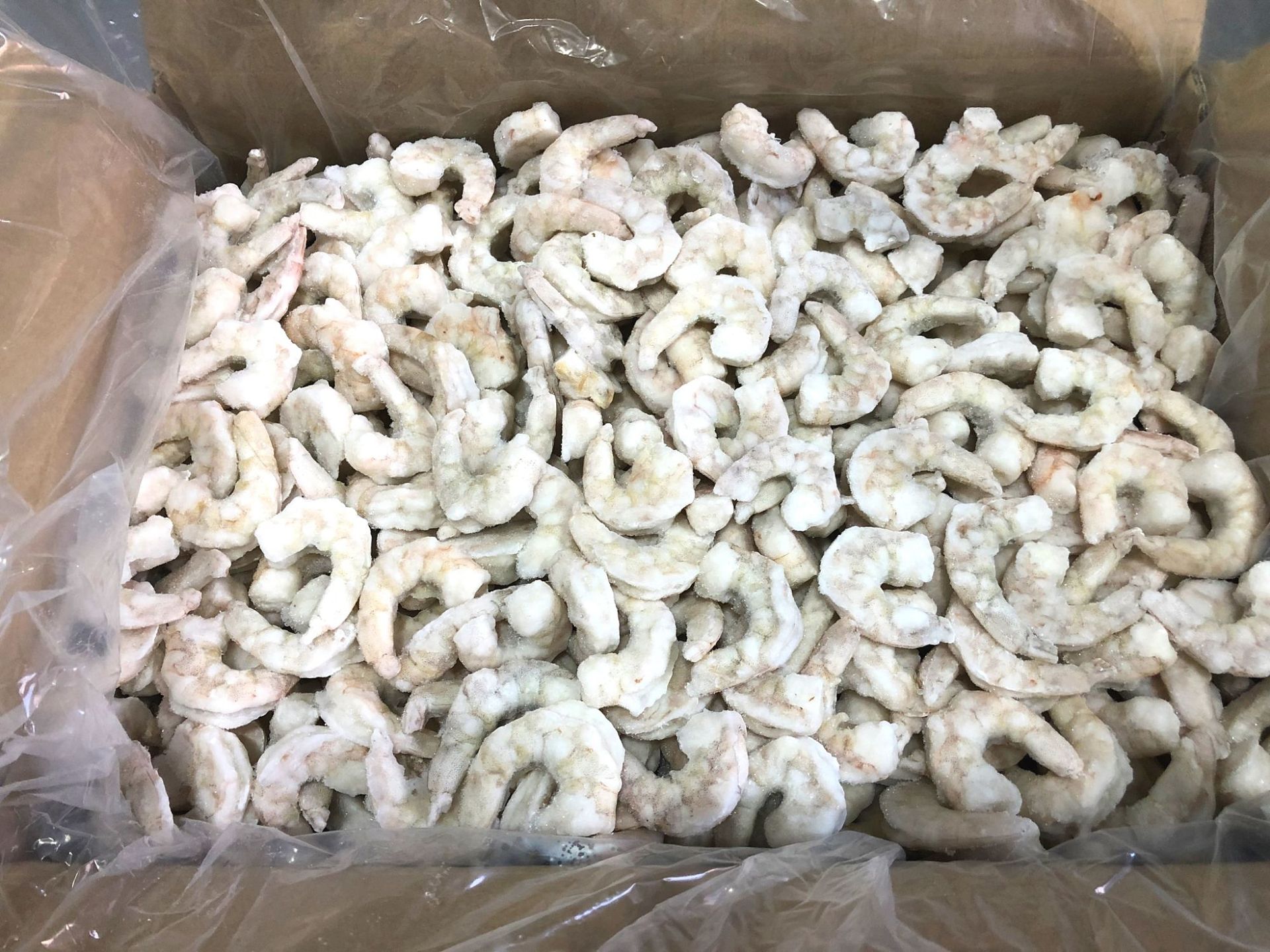 新鲜白虾虾仁60-70速冻散装青虾仁去虾线对虾大虾仁海鲜青岛水产