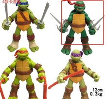 TMNT2012版可动人偶玩偶 模型手办 动漫公仔 4款忍者神龟摆件公仔