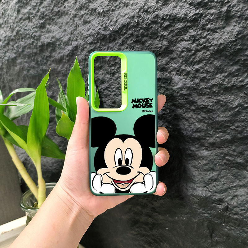 《打图案效果展示》彩银壳适用华为p60手机壳p60pro9-托腮米奇imd