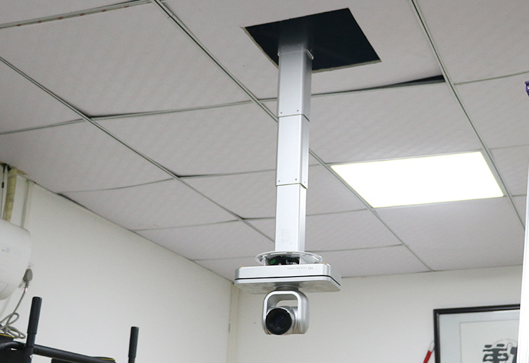 5-3米投影机电动天花吊架 视频会议摄像机升降柱伸缩架