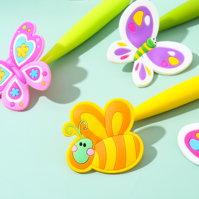 Butterfly Bee Silicone Shake Creative Ballpoint Pen Cute Super Cute Good-looking Student Small Prize Nice