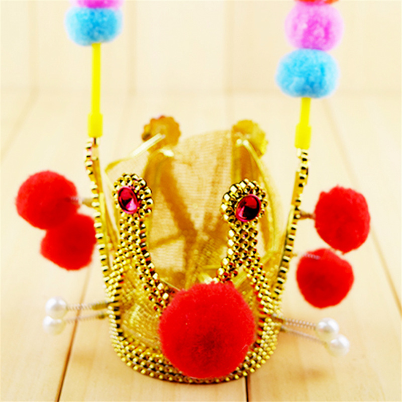 Halloween Monkey King Crown Purple Gold Crown Crown Number One Scholar's Hat Qi Tian Da Sheng Head Crown Monkey King Hat Crown