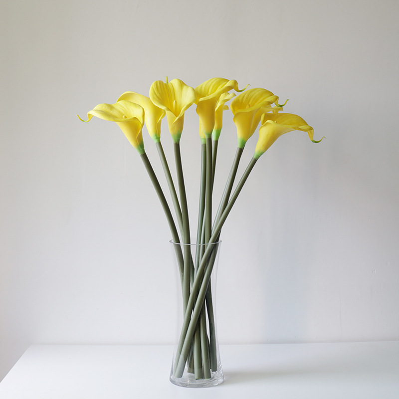 单支大号马蹄莲仿真花束北欧ins风客厅插花摆件假花餐桌装饰绢花