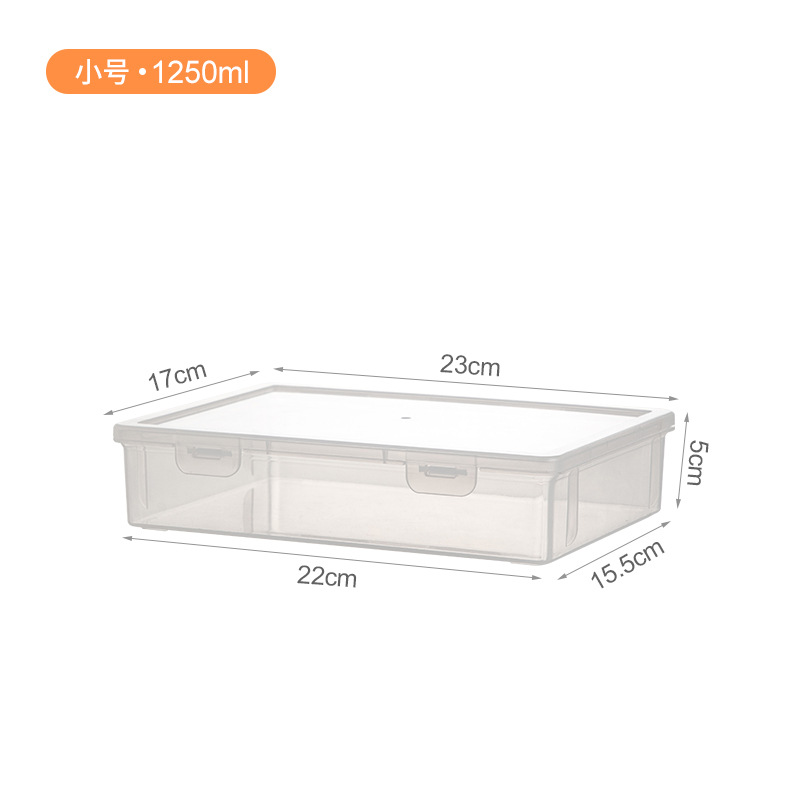 Book A4 File Storage Box Desktop Office Examination Paper Storage Certificate Storage Box Transparent Material Sorting File Box