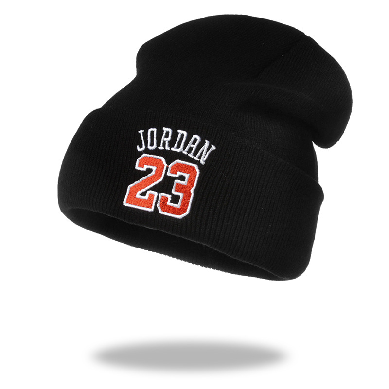 Cross-Border Jordan 23 Jordan Knitted Hat Basketball Hat Men's and Women's Autumn and Winter Outdoor Keep Warm Woolen Cap Beanie Hat