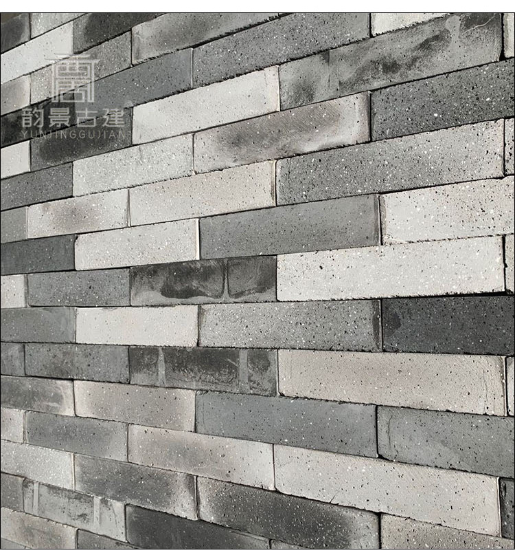 厂家现货中式古建青砖仿古墙砖老旧灰砖切片砂岩青砖片现代外墙砖