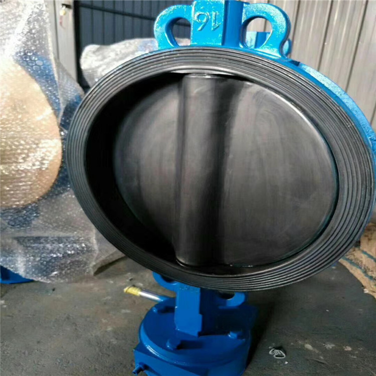 铸钢碳钢衬胶蝶阀d71j-10c d371j-10c 内全衬胶对夹脱硫脱硝蝶阀