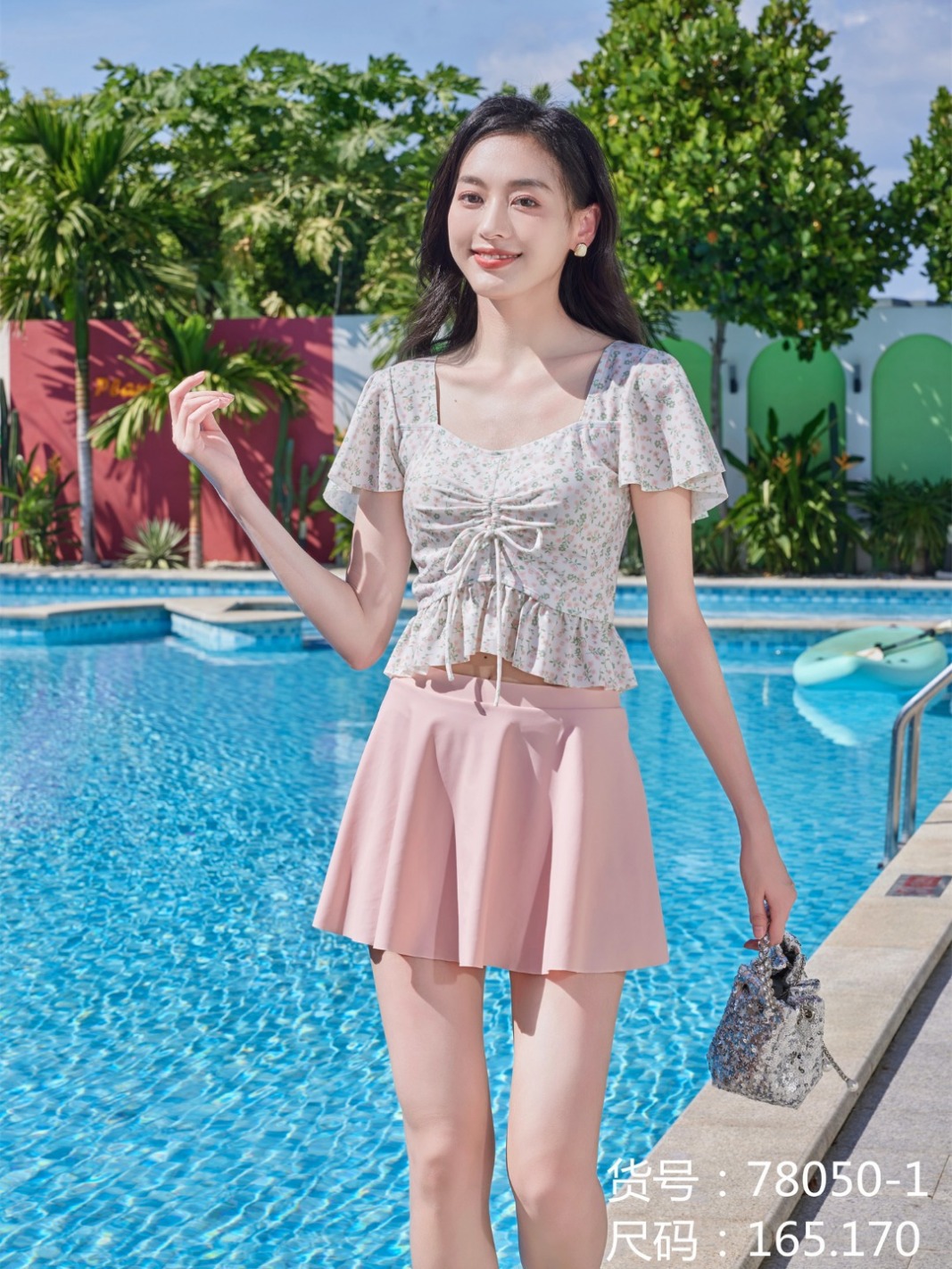 颖熙梦新款2024年成人泳衣女分体露脐性感两件套游泳衣78050-阿里巴巴