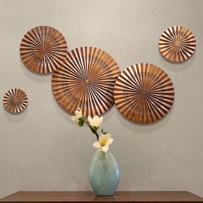 泰国木雕圆形壁饰泰式客厅沙发背景墙轻奢民宿墙面装饰挂件