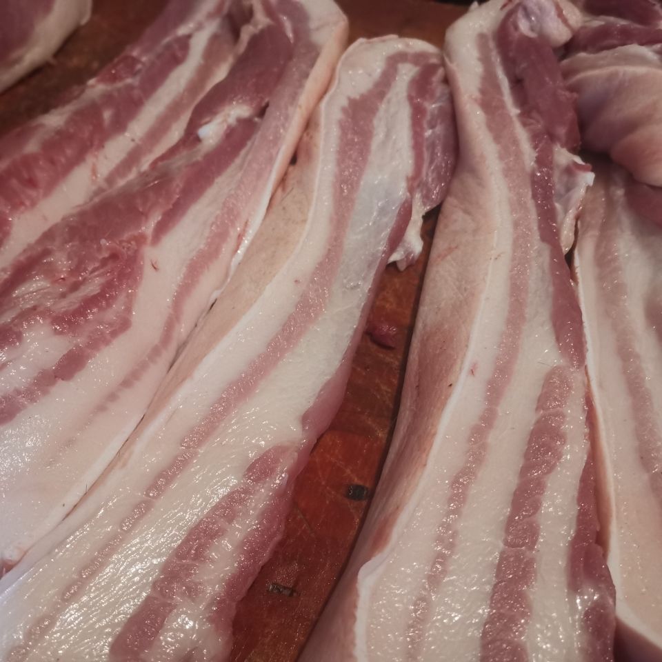 五花肉新鲜3斤黑猪肉烤肉烧烤食材现杀安徽绩溪散养农家土猪整块