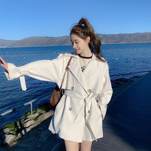 英伦风气质风衣2023春季新款韩版女装小个子百搭时尚高端大衣外套