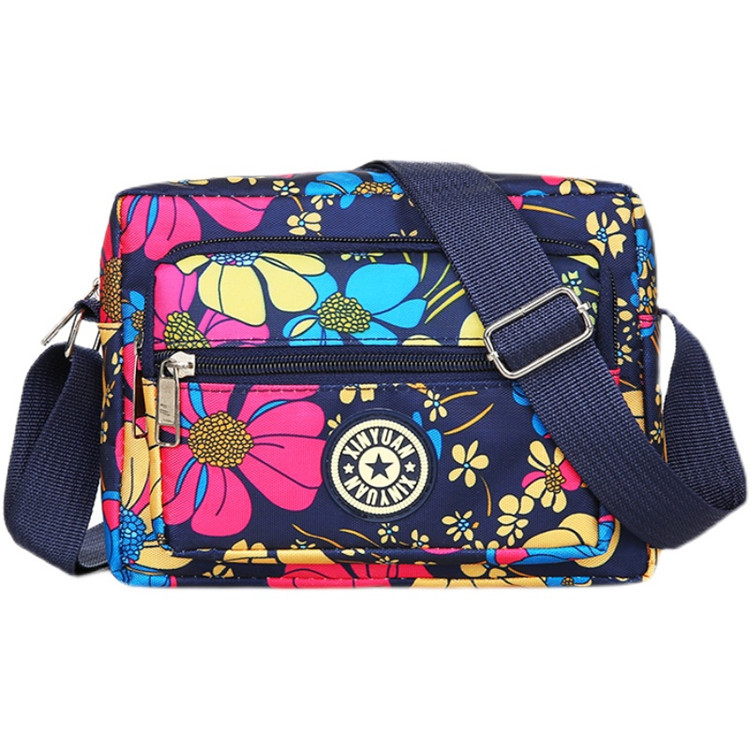 Wholesale Women's Cross-Body Bag New Oxford Cloth Shoulder Bag Mother Bag Middle-Aged and Elderly Flower Cloth Bag Canvas Stall Bag