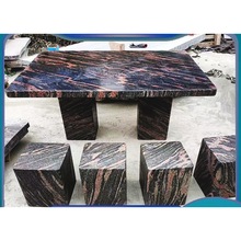 石桌石凳户外庭院石桌石凳庭院花园户外大理石圆桌家用质量可靠
