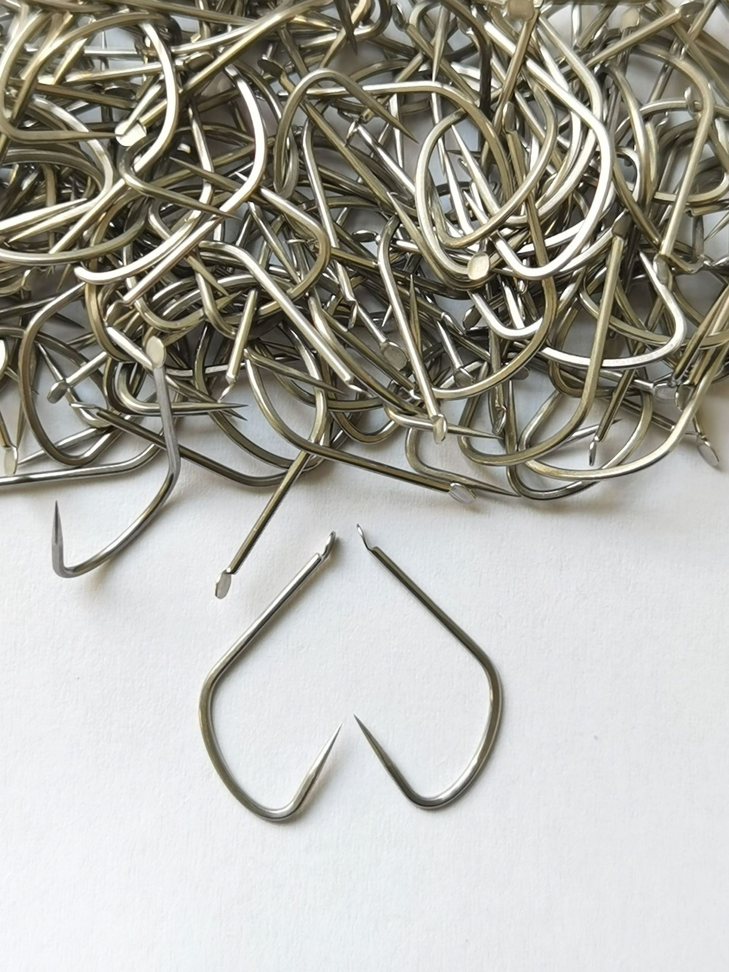 进口竞技狼牙袖鱼钩散装细条无刺黑坑狼牙鲤鱼鲫鱼偷驴改良新关东