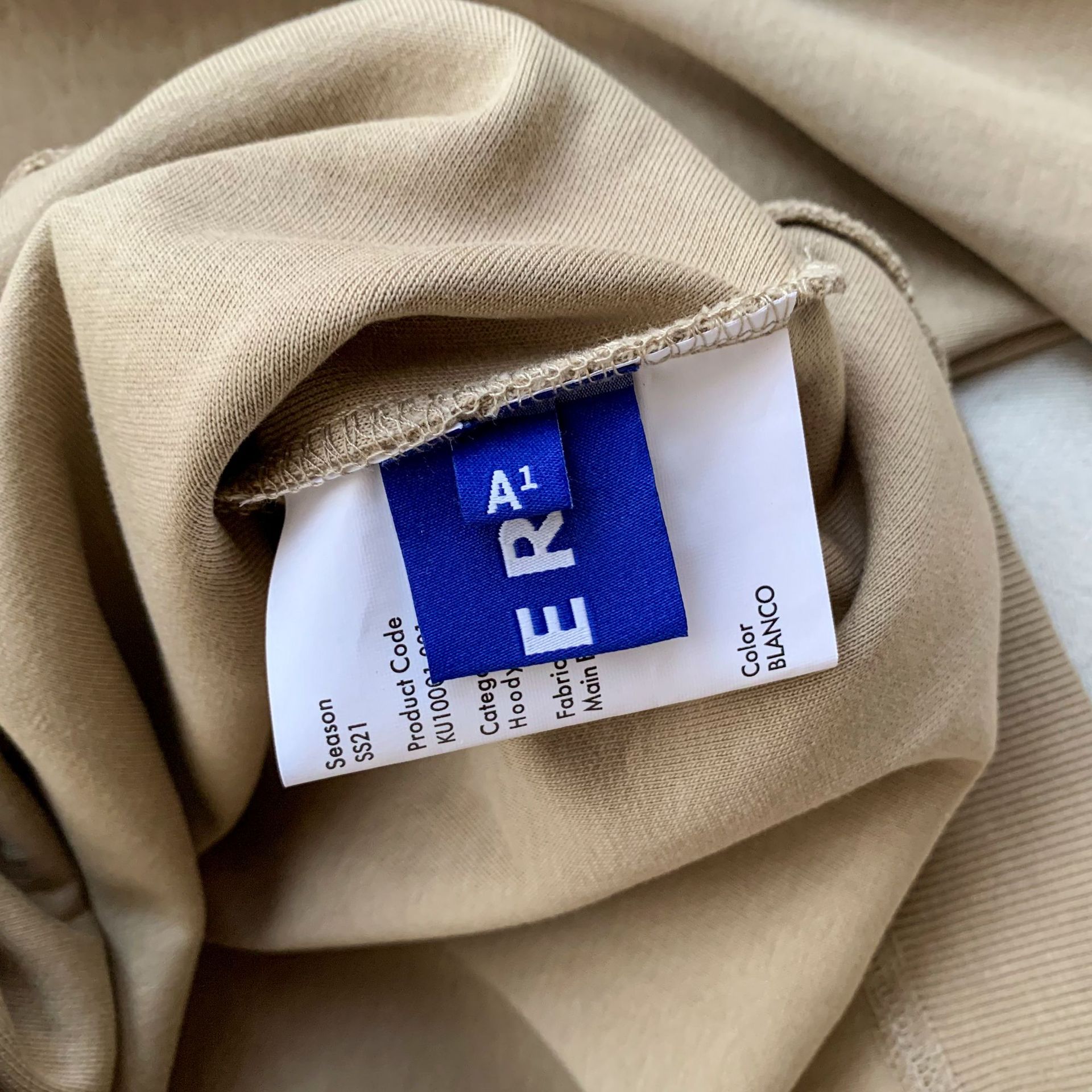 现货ader error折纸胶带字母印花卫衣 韩版中长情侣休闲长袖上衣