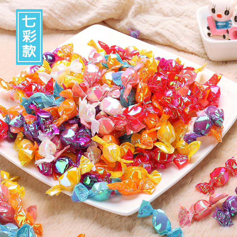 千纸鹤糖果5斤七彩炫彩水果糖喜糖儿童商用糖包邮