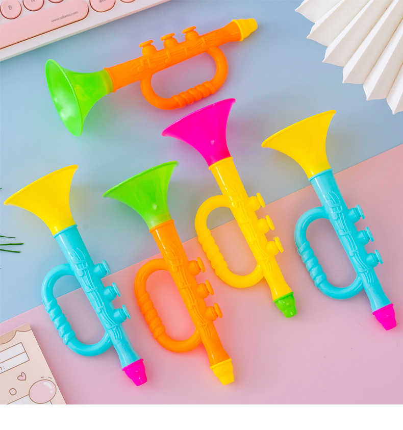 彩色塑料小喇叭地摊1元店小玩具批发儿童吹奏乐器喇叭幼儿园礼品