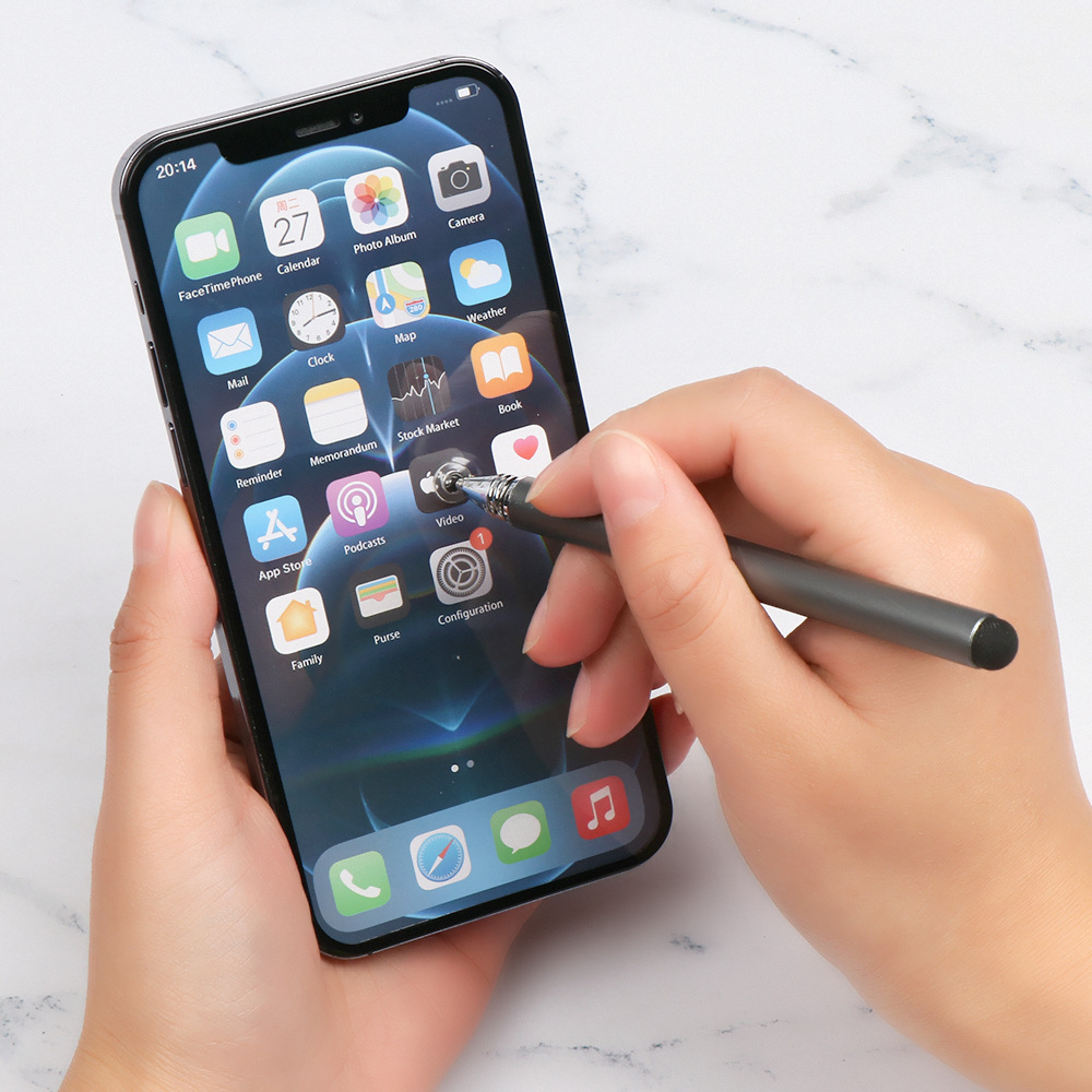 导电胶头 吸盘二合一多功能绘画触控笔 金属电容笔 触屏笔 触摸笔