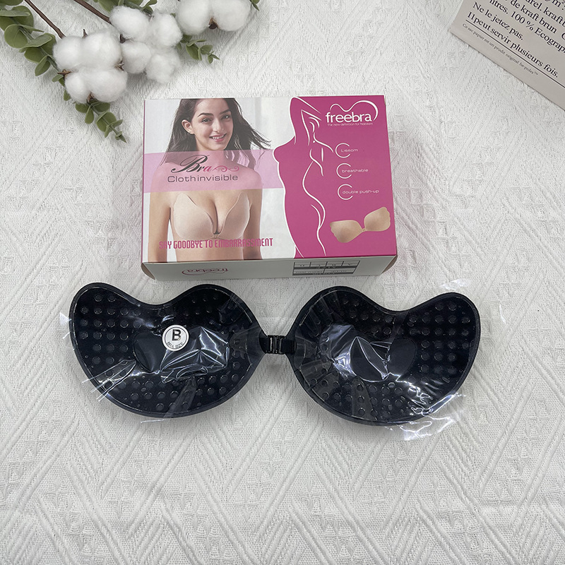 Factory Direct Sales Cross-Border Foreign Trade Silicone Bra Mango Breast Patch Nude Bra Invisible Push up Bras Underwear Sexy Wedding Dress