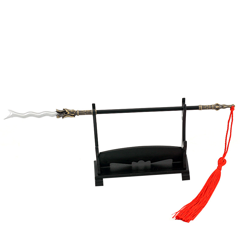 古代十八般武器刀枪棍棒大刀古代蛇矛斧头关刀三叉戟兵器模型玩具