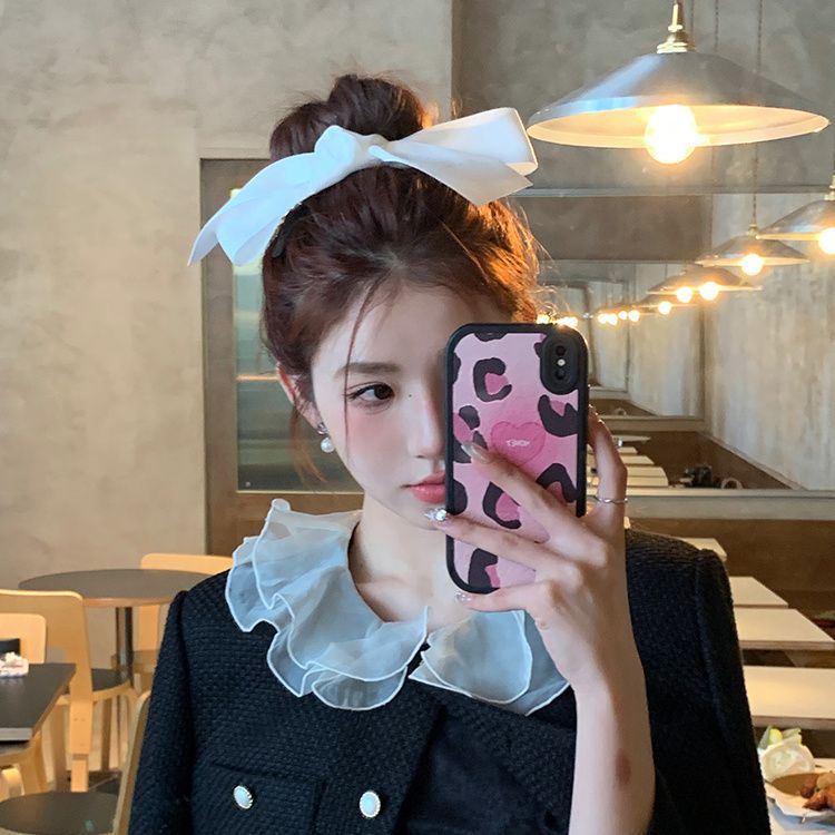 宴会高级感 刘诗诗同款蝴蝶结气质顶夹头饰发夹女后脑勺弹簧夹子