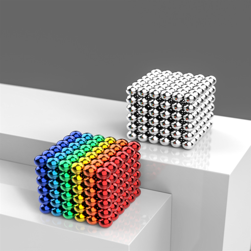 潮玩磁珠 玩具磁球216颗包装强力磁铁5/8mm 6-8色强力玩具磁力球