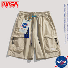 NASA日系工装短裤男生夏季潮牌多口袋机能直筒运动沙滩五分裤子男