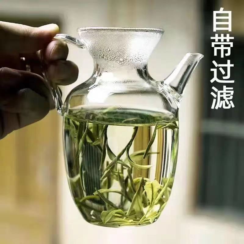 仿宋绿茶壶高硼硅玻璃壶专享茶具小茶壶执壶红茶泡茶器茶杯套装
