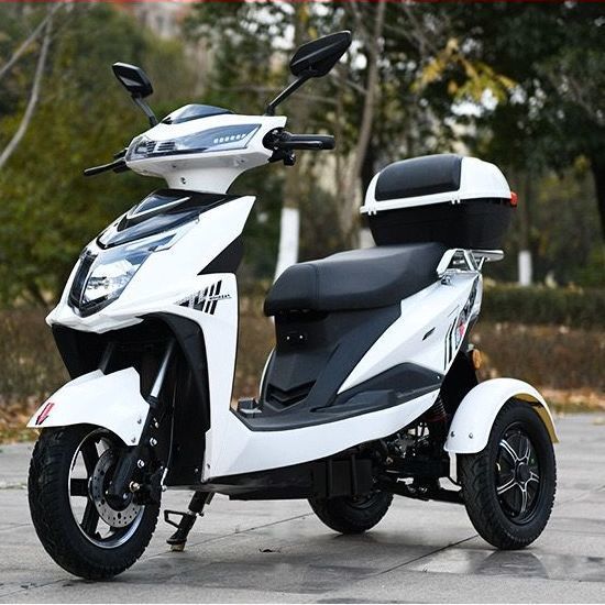 新款家用成人高速电动三轮车休闲代步独立悬挂小三轮双电机不倒翁