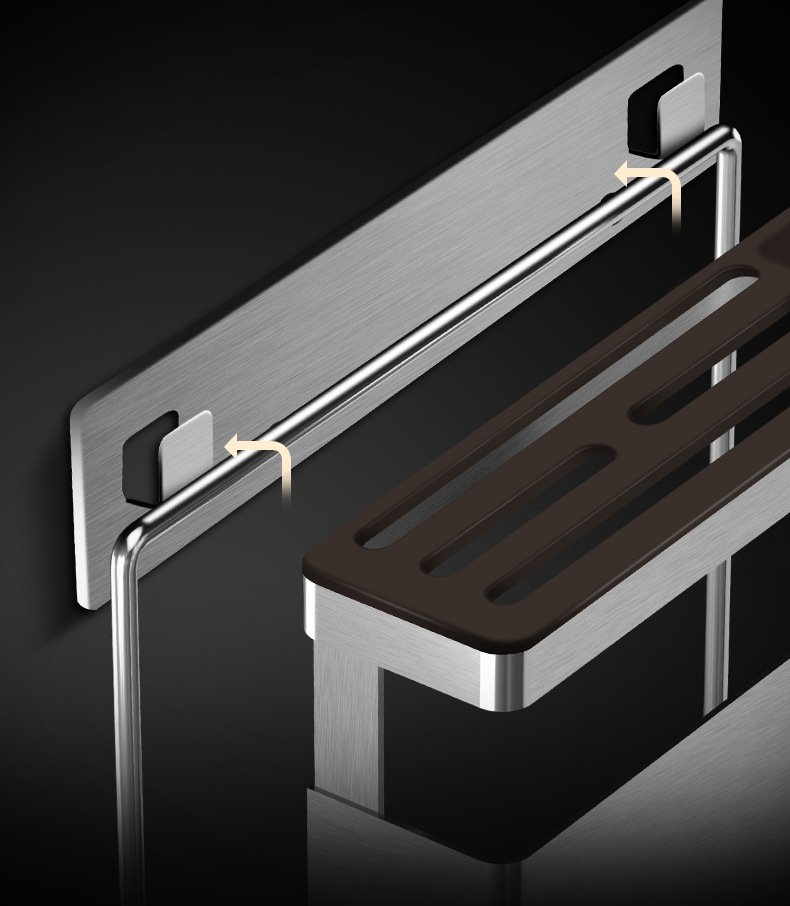 厨房用品置物架放菜刀架免打孔壁挂式刀座菜板刀具收纳架厂家批发