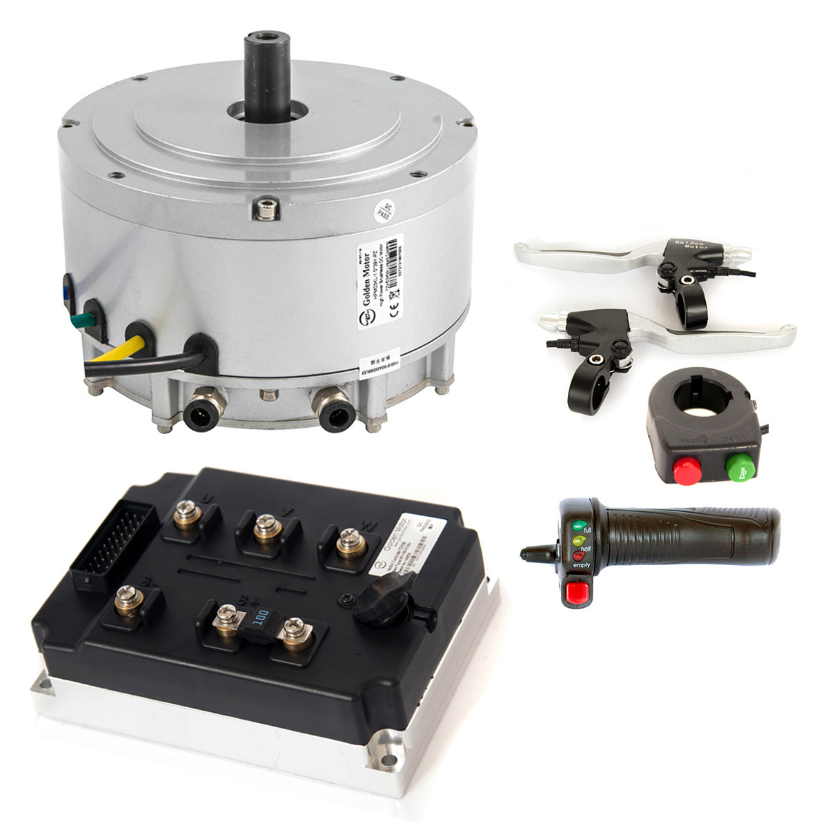 3kw电动摩托车改装套件ce三相同步电动改装无刷直流电机