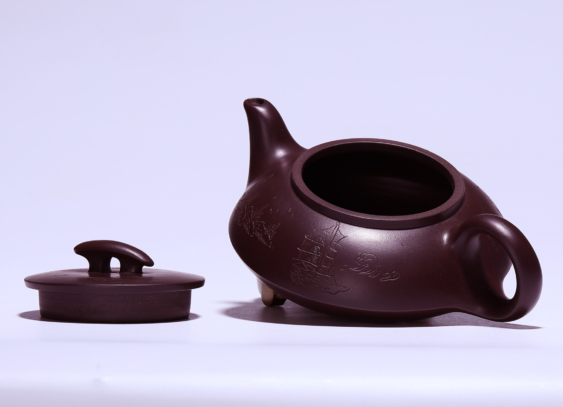 李卢春全手工紫砂壶 乘风破浪 家藏老紫泥 做工精细 出水顺畅