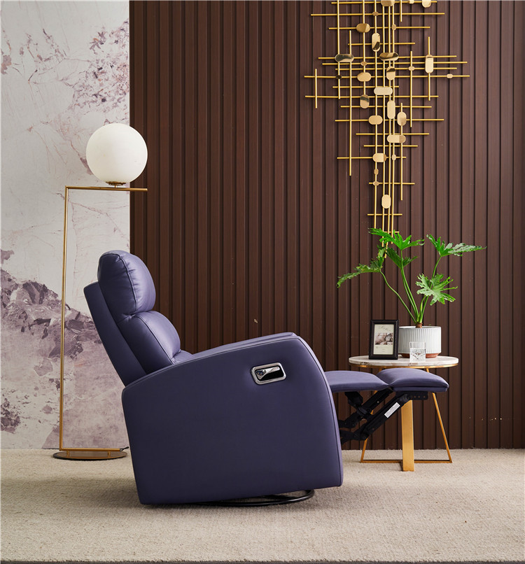 头等太空舱科技布单人沙发椅摇动旋转多功能客厅懒人休闲单椅躺椅