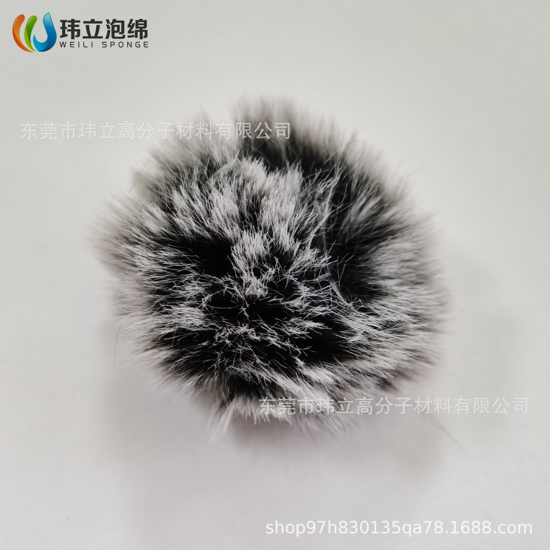 单反麦克风防风毛衣 小蜜蜂领夹麦话筒防风毛套毛球 兔毛手工制作