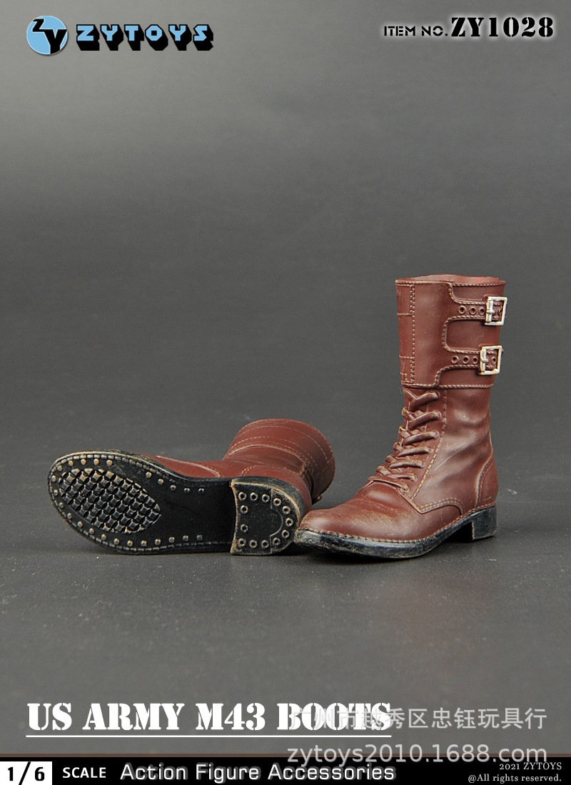 zytoys 1/6 zy1028 wwii 二战美军 m43军靴 鞋子 兵人模型 现货