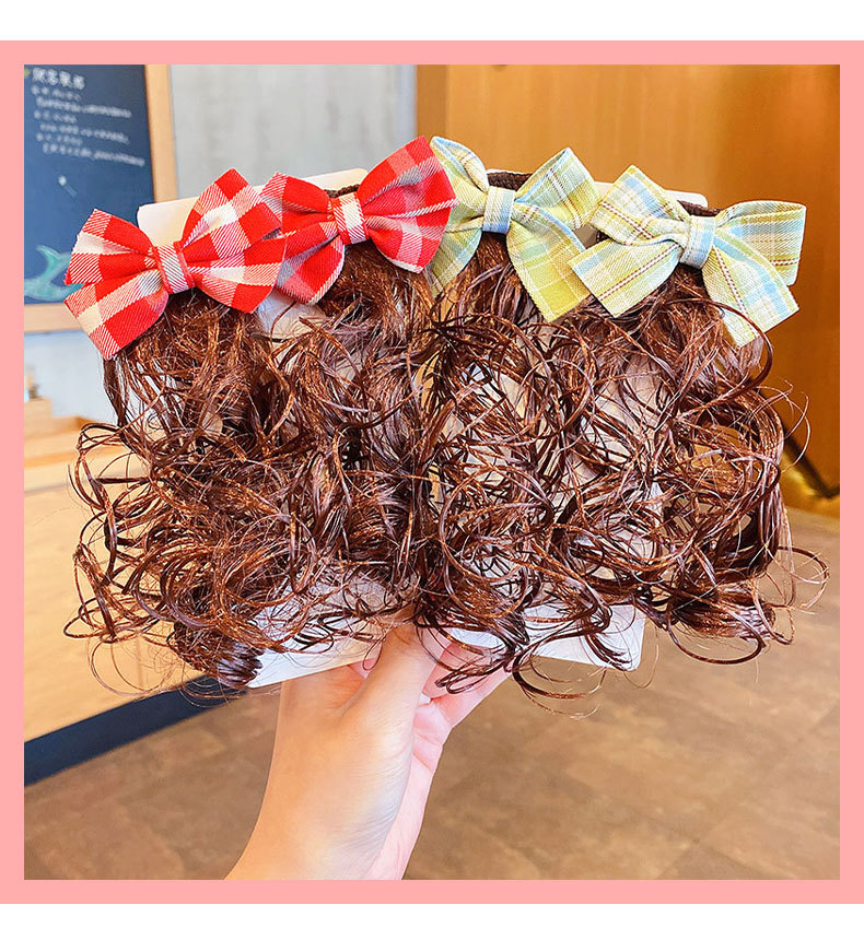韩版儿童假发蝴蝶结发夹女童公主可爱造型夹发饰女孩甜美发卡头饰