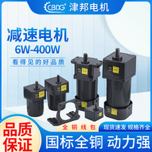 津邦CBDG减速调速电机6W-400W单相交流220V可正反转三相380V变频