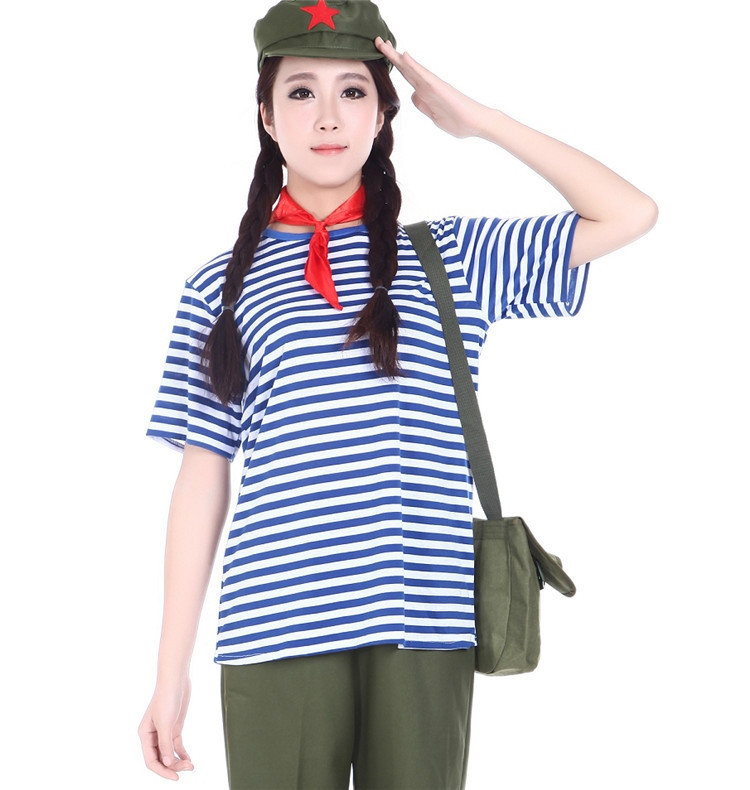 红卫兵演出服男女红歌合唱表演服装80年代知青下乡怀旧衣服红军装