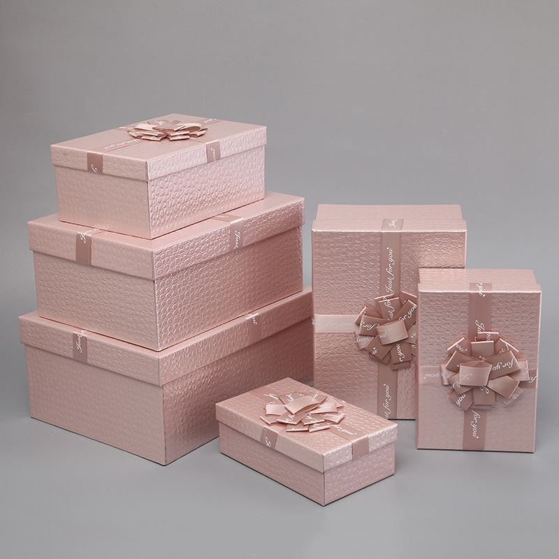 High-End Special Paper Rectangular Six-Piece Gift Box Birthday Gift Box High-Grade Gift Box Hand Gift Box Wholesale