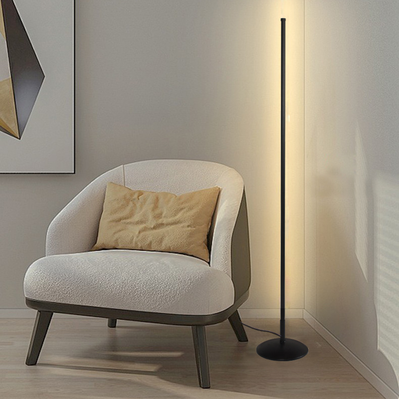 Floor Lamp Ins Simple Nordic Led Living Room Bedroom Vertical Bedside Lamp Corner Floor Lamp Remote Control Ambience Light