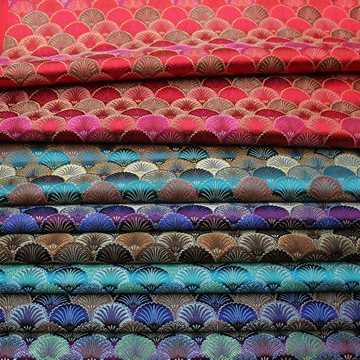 旗袍娃衣汉服蒙古袍藏袍民族服装舞台装饰手工提花织锦丝绸面料