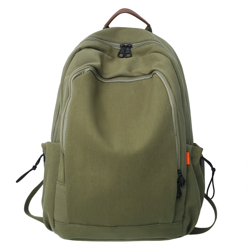 Canvas Backpack 2023 New Korean Style Retro Large Capacity Carrying Backpack Junior High School Student High School and College Student Schoolbag