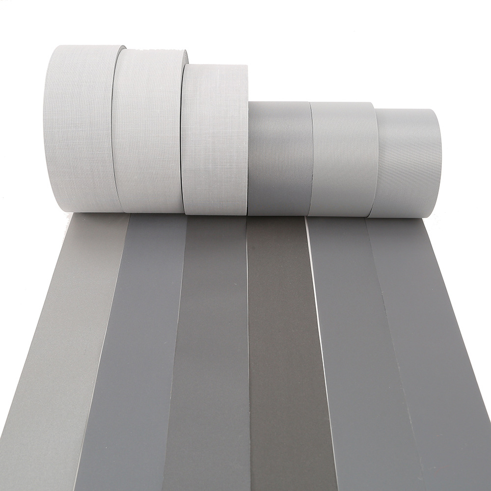 现货批发5cm反光条银灰色反光带高亮度安全防护警示服装反光材料