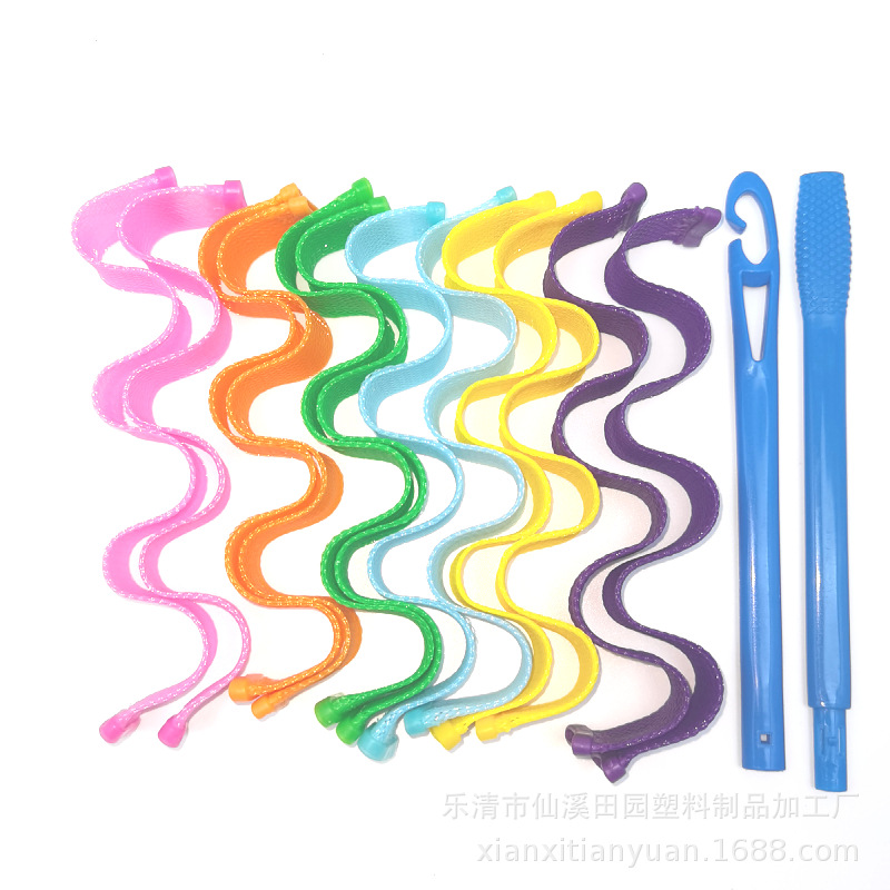 No Heat Hair Curlers Magic Hair Curlers 12 (25cm-65cm) Water Ripple Roll Waves Roll Egg Roll Magic Roll